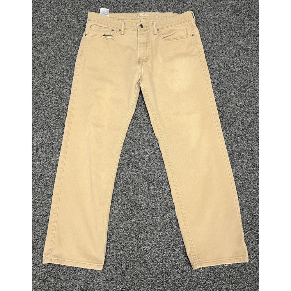 Levis Denizen 236 Jeans Khaki Regular Fit Straight Leg Classic 36x30